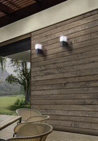 Aplica de perete exterior moderna IP54 SORANO gri