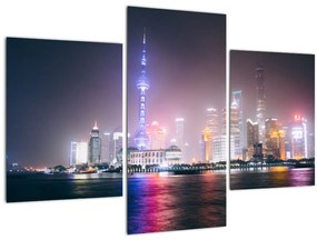Tabloul Shangai nocturn (90x60 cm)