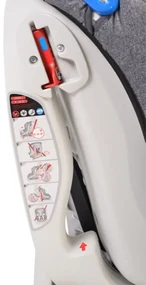 Scaun Auto NOVOKIDS™ Aegis Plus, Transformabil in scoica auto, 0-18 kg, Spatar reglabil 4 trepte, Omologare R-129 i-Size, Centura in 5 puncte, Husa