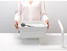 Vas pentru chiuvetă cu tavă de scurgere gri deschis din plastic SinkSide – Brabantia