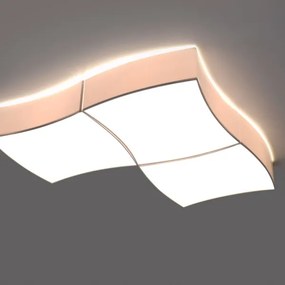 Plafonieră SQUARE 6xE27/60W/230V albă Sollux SL.1055
