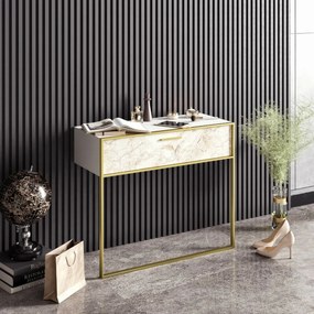 Masă decorativă Polka White