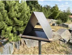 Hrănitoare pentru păsări Vela 25 x 25 x 20 cm, corten CORGARDEN 1041