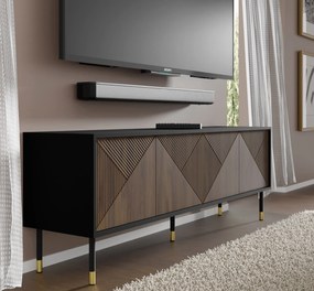 Masă TV IV 4D 180 Wenty (Negru + Stejar catania + Auriu). 1125167