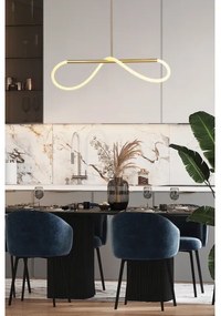 Lustră LED suspendată pe cablu SUPREME, 22W/230V, 100 cm, auriu