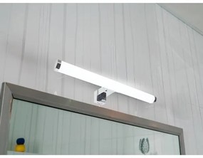 Lampă LED pentru oglindă de baie, 8 W, 230 V, 30 cm, IP44, crom lucios