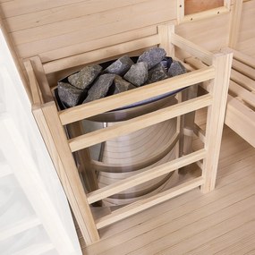 Vnútorná sauna Vantaa 120 so soľnými kameňmi