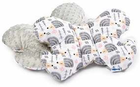 Pernă Sensillo din Minky Butterfly, gri