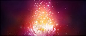 Tablou cu floare de lotus (120x50 cm)