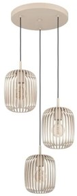 Lustră pe cablu Eglo 900687 ROMAZZINA 3xE27/40W/230V bej