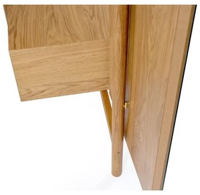 Cuier din lemn de stejar, cu oglindă Woodman Tripod