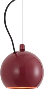 Lampă suspendată de design roșie pentru sistem de șină monofazat - Slimline Sara