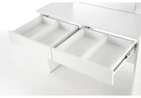 Măsuță de toaletă cu iluminare LED HOLLYWOOD 140x94 cm alb