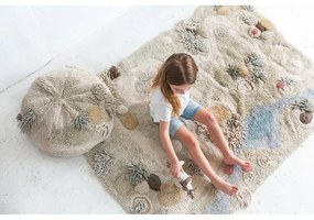 Covor de joacă pentru copii bej din bumbac 120x160 cm Path of Nature – Lorena Canals