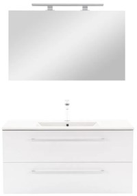 Mobilier complet de baie Vario Clam 100 antracit-alb