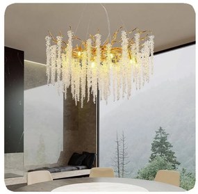 Candelabru led Cristal, Evea II 50 cm, E14