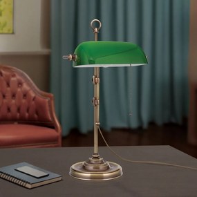 Veioza/Lampa de masa stil clasic HARVARD H-53cm patina/verde