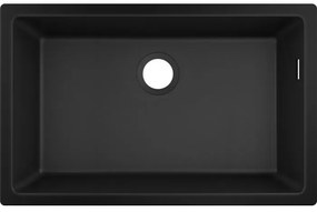 Chiuvetă bucătărie Hansgrohe S510 SilicaTec 660, cu 1 cuvă, graphite black, 43432170