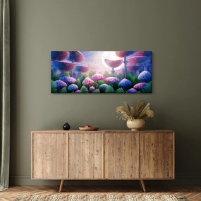 Tablou - Ciuperci sub lună plină (120x50 cm)