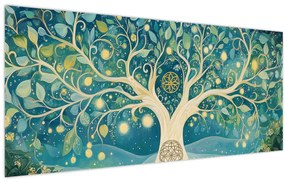 Tablou – Arbore magic cu spirale (120x50 cm)