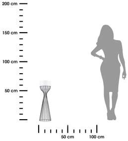 Ghiveci metalic de flori LOFT 56x20 cm negru/alb