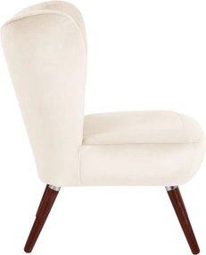 Fotoliu Max Winzer Sari Velvet, crem