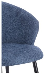 Set de scaune de sufragerie albastru 2 buc. din metal Radaja – Light &amp; Living