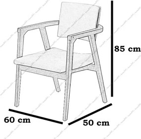 Scaun living tapitat,fag,Seria Special AST-650,Homs,60022,bej-nuc