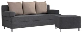 Set mobilier tapițat Miami 102 Cutie de pat, Tapiterie, Picioare: Plastic, Lemn: Pin
