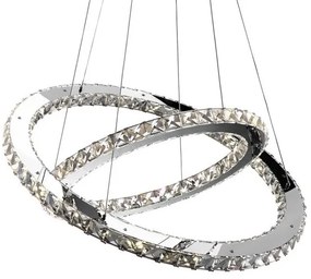 Lustra avangard cu cristale, inele reglabile,LED Marilyn 67032-60 GL