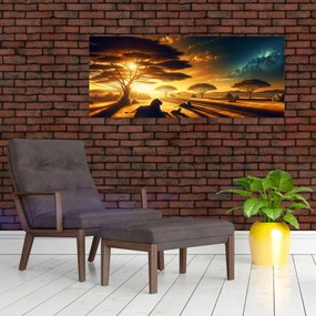 Tablou - Lei odihnindu-se (120x50 cm)