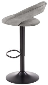 Scaun tip bar Herlinda (gri + negru). 1039565