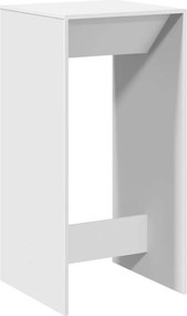 vidaXL Masă bar, alb, 51x50x103,5 cm, lemn prelucrat