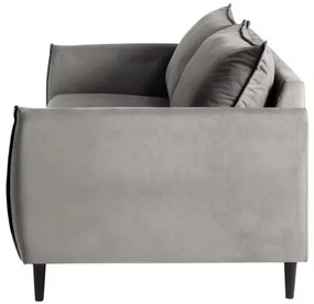 Canapea gri cu tapițerie din catifea 203 cm Juli – Ropez