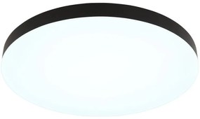 Plafoniera LED design modern simplu MATTHEW D-50cm negru/opal