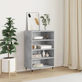 vidaXL Dulap înalt, gri beton, 57x35x90 cm, lemn compozit
