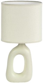 Lampa de masa ceramica alba abajur alb Sylira