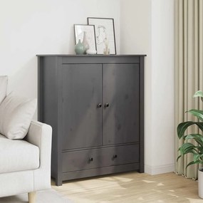 vidaXL Dulap, gri, 83x41,5x100 cm, lemn masiv de pin