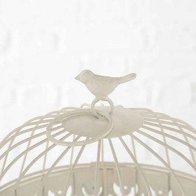 COLIVIE DECORATIVA FREDERIQUE, 19X30 CM, METAL, ALB