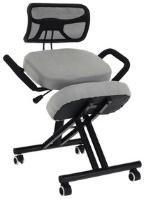 Scaun de ingenunchiere ergonomic, gri-maro Taupe   negru, RUFUS