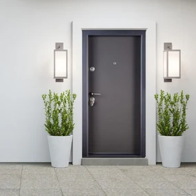 Usa metalica intrare apartament placata cu MDF Gri Antracit - Mega EKO P+ 9000 ST