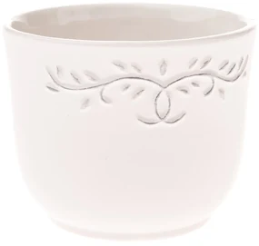 Capac pentru oală ceramică Ramillete bej, 12 x 10cm