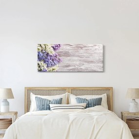 Tablou - Liliac pe lemn (120x50 cm)