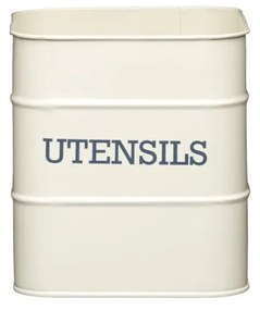 Vas metalic pentru ustensile de bucătărie Kitchen Craft Living Nostalgia, crem