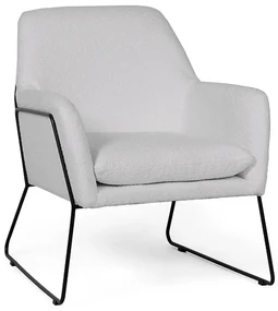 Fotoliu design gri MILAN