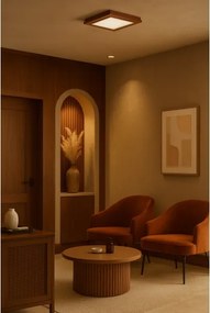 Argon 1867 - Plafonieră TABOR 4xE27/15W/230V 42x42 cm teracotă