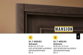 Lustra LED dimabila aplicata design modern circular MANSION 63cm
