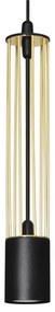 Lustră pe cablu BARS 1xGU10/20W/230V aurie/neagră