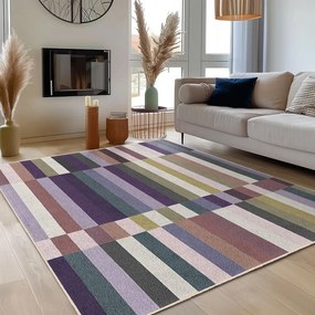 Covor tip traversă mov lavabil 80x200 cm Purple Rain – Mila Home