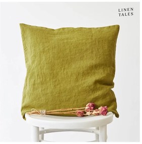 Față de pernă din in 45x45 cm Moss Green – Linen Tales